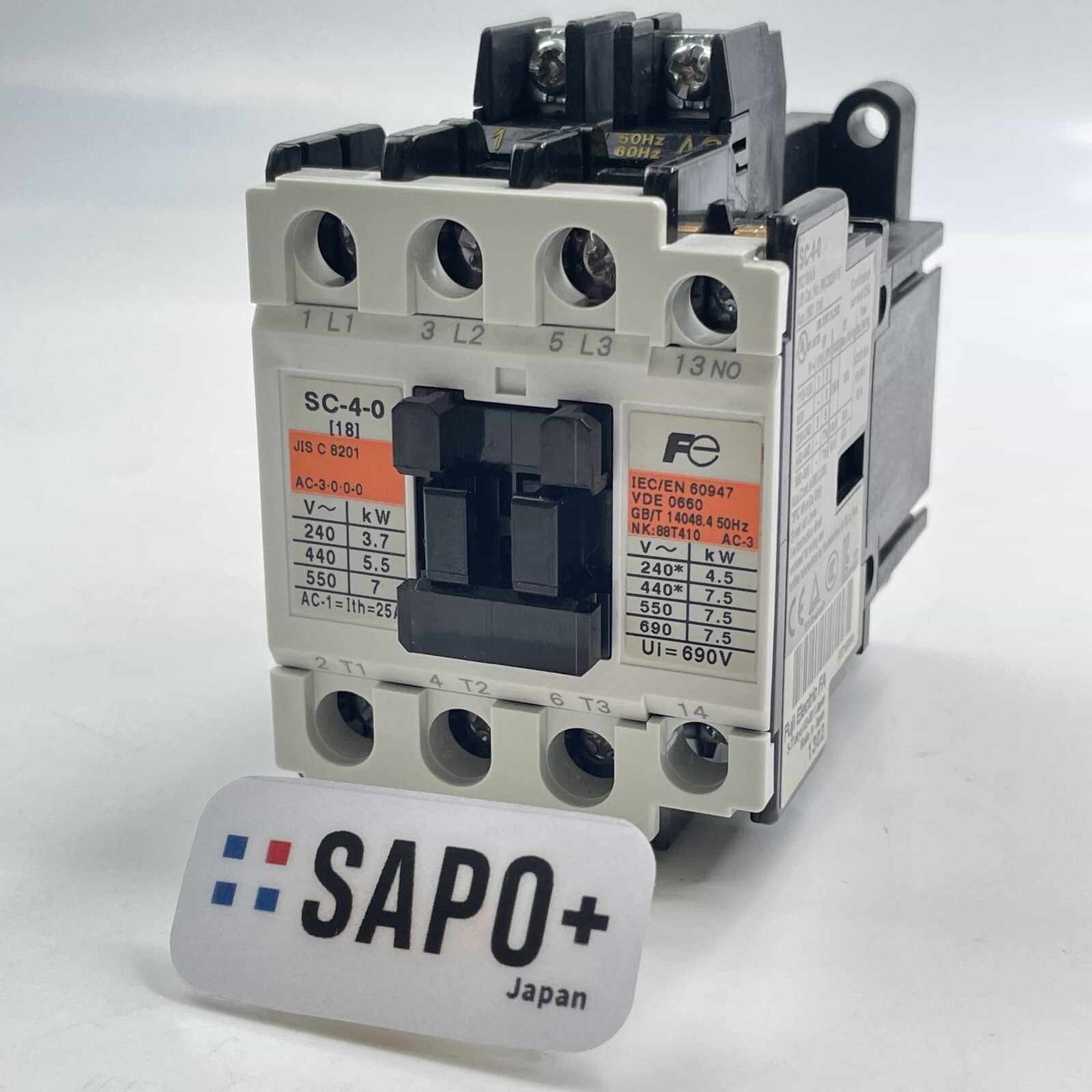 Fuji Electric SC-4-0 SC18AA Cover missing Electromagnetic contactor used