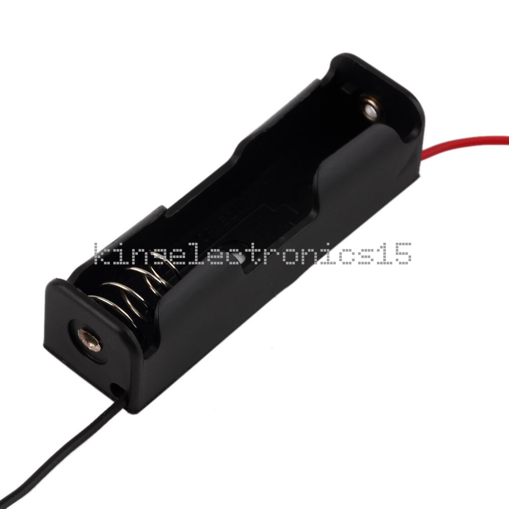 10PCS Plastic Battery Storage Case Box Holder For AA with wire leads