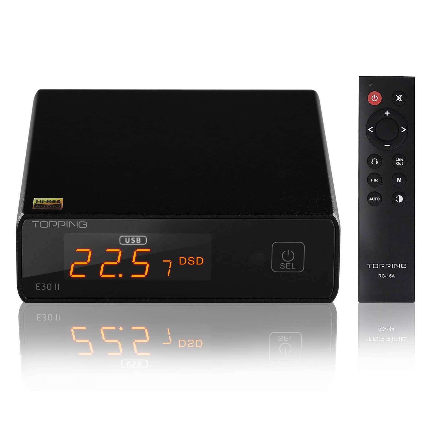 E30 II DAC Preamp Audio Decoder- 2Xak4493S Hi-Res XMOS XU208 DAC 32Bit/768Khz DS