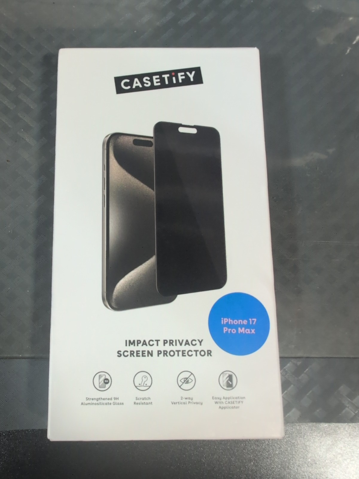 CASETiFY Impact Privacy Screen Protector, IPhone 17 Pro Max New #CA13