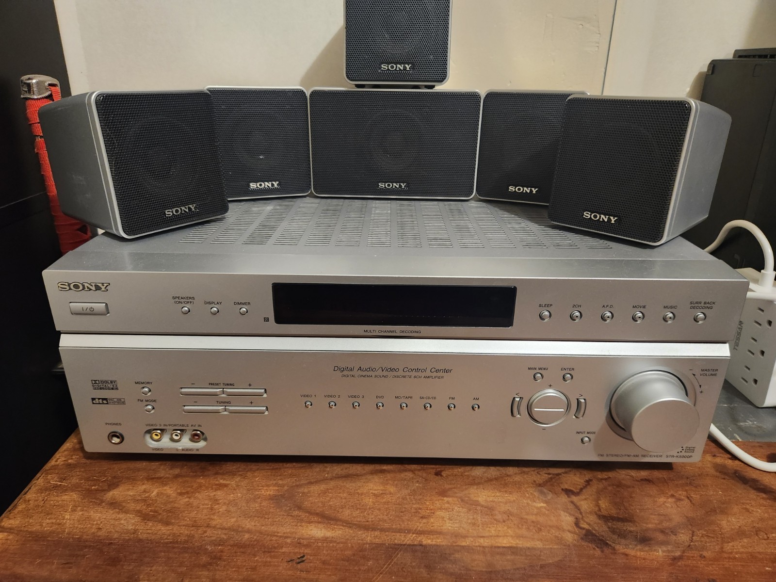 Sony STR-K5900P 5.1 Channel Home Theater AV Receiver Tested Works With Speakers