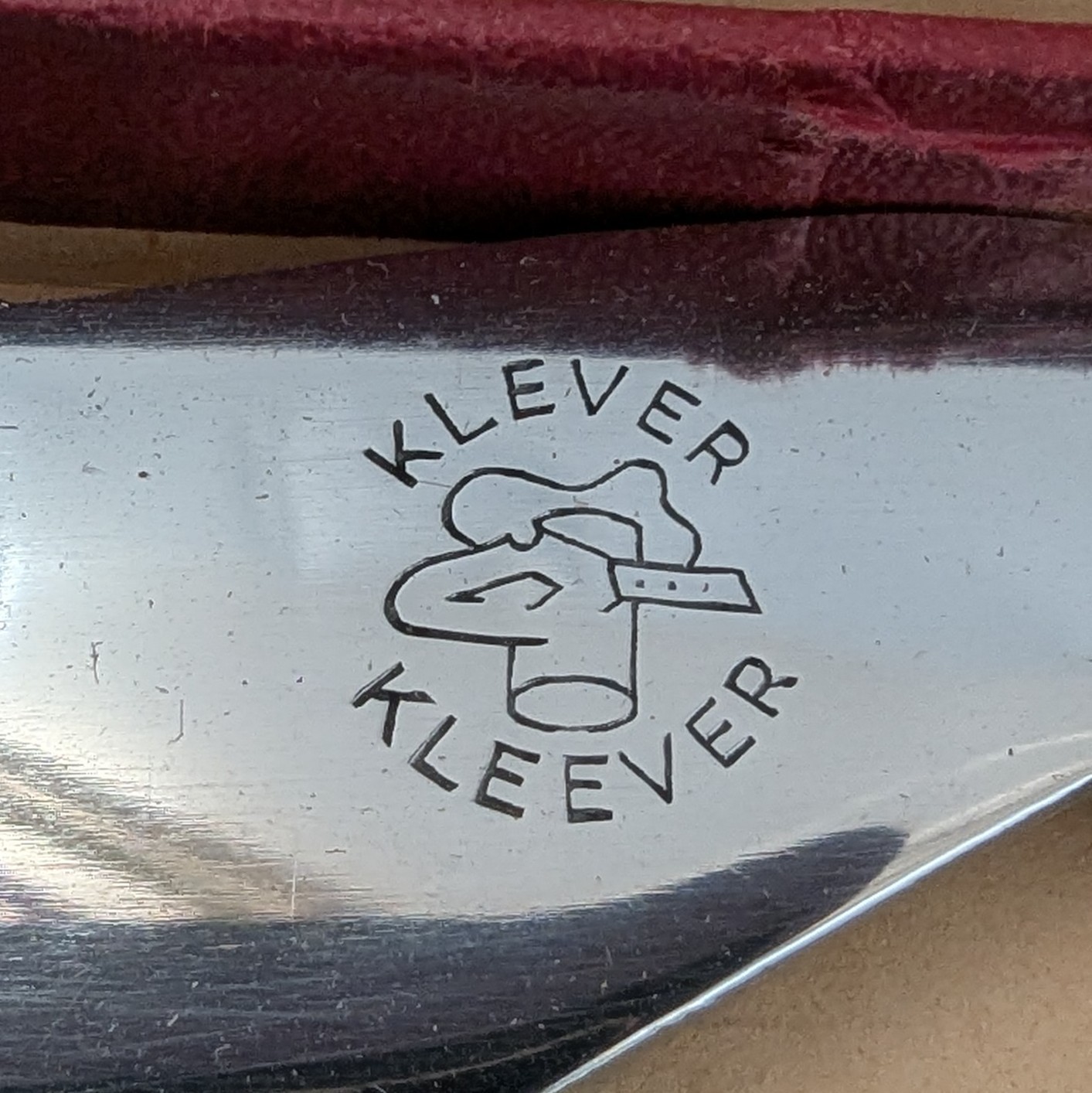 Vintage Klever Kleever Multi-Purpose Meat Cleaver Knife Tenderizer NEW
