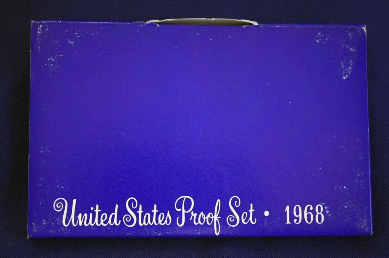 1968-S | US Mint Proof Set | 5 Coins | Original Packaging OGP |
