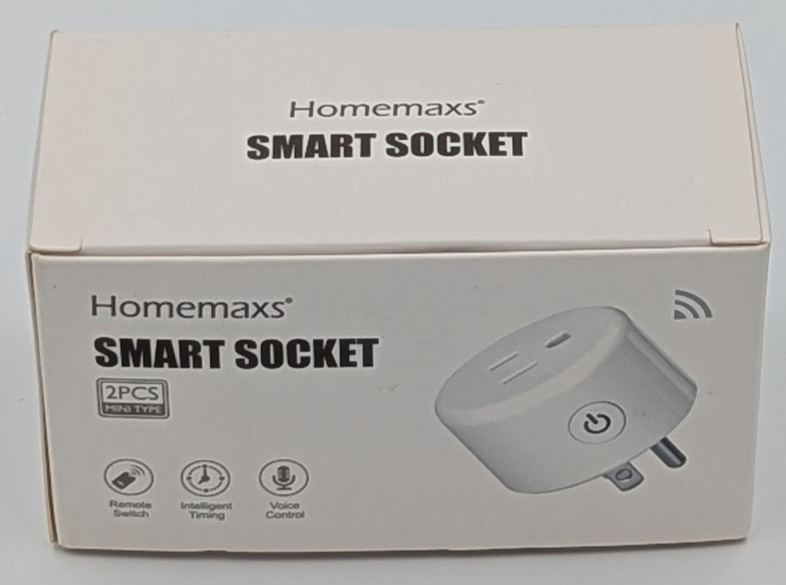 Smart WiFi Socket 2pc Mini Type Homemaxs Remote Switch Timing Voice Control
