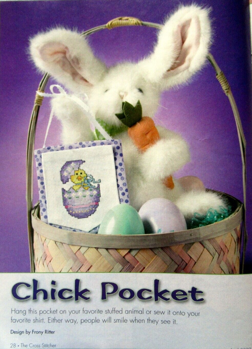 Bunnys Basket Spring Bellpull Everything A Season Chick CROSS STITCH PATTERNS