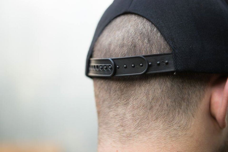 Snapback Hat Size Extender, 2 extenders BLACK per order, Snap in and Go