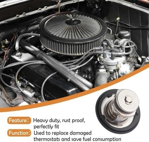 Heavy Duty Engine Coolant Thermostat for Car, Compatible with OEM# 19301-PAA-306