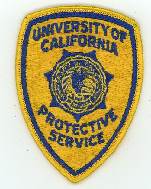 CALIFORNIA CA UNIVERSITY OF CALIFORNIA PROTECTIVE SERVICE SHOULDER PATCH POLICE
