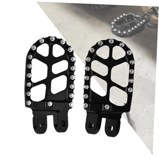 Black CNC Foot Pegs for CR80R CR80RB CR85R - Fits CR80R CR80RB CR85R