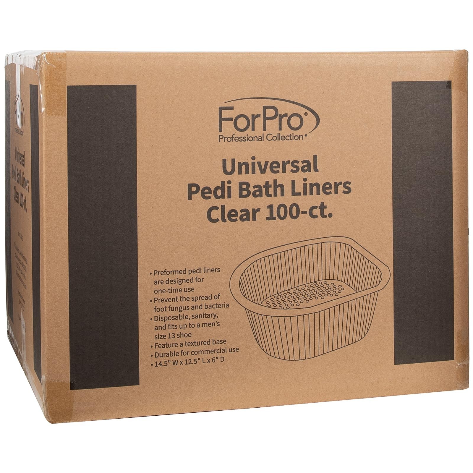 ForPro Professional Collection Universal Pedi Bath Liners - 50% THICKER - Fit...