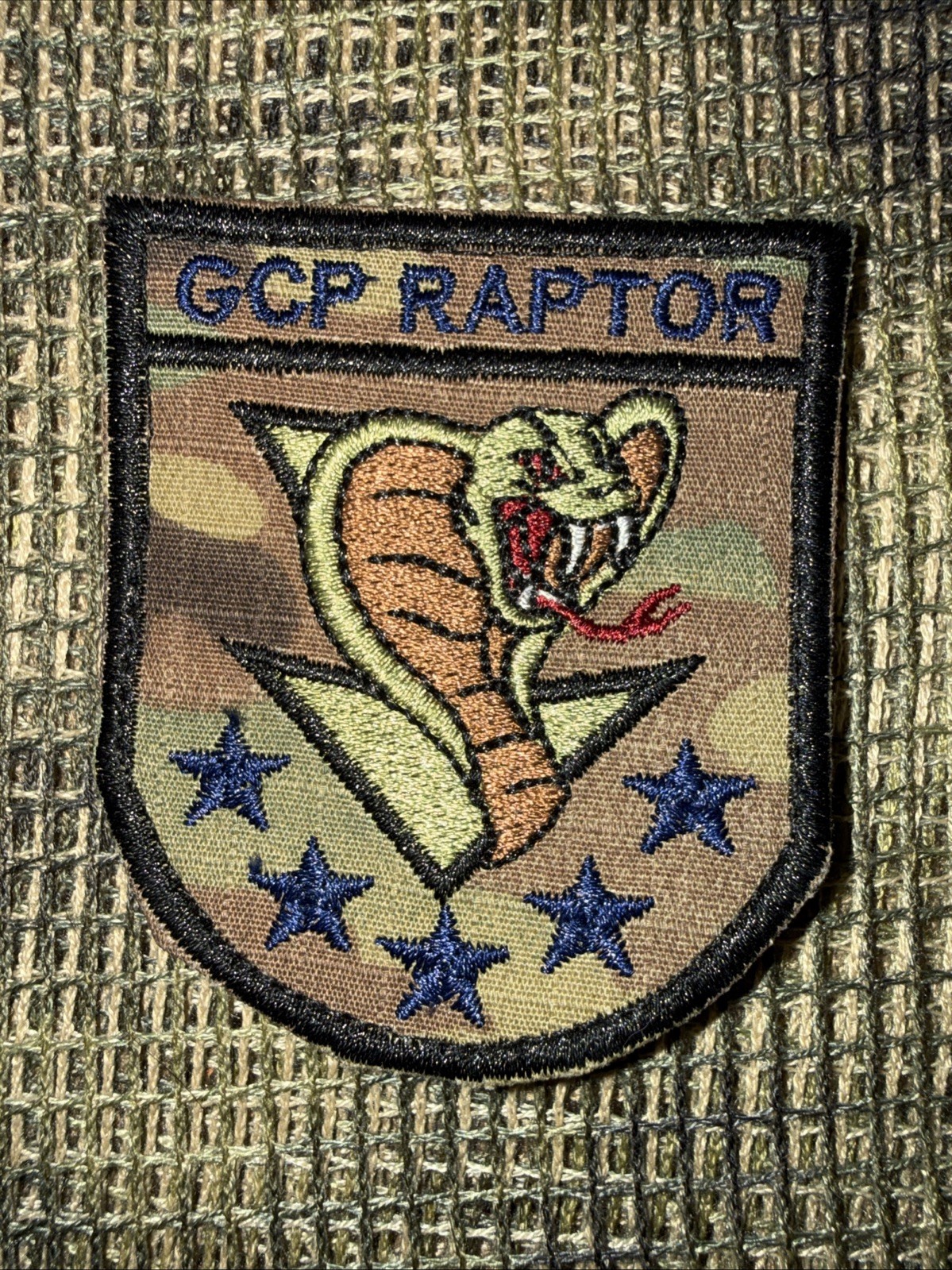 French NATO Forces Forces GCP COMANDO Task Force Raptor Pocket Patch FFL