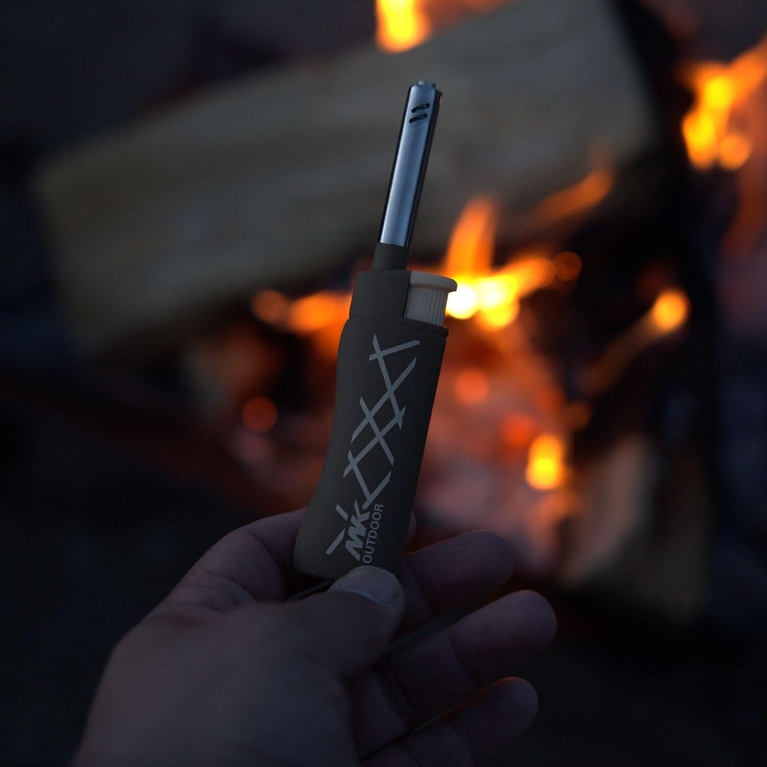 MK Lighter 5pcs. Outdoor Series Candle Lighters, Windproof Torch Flame