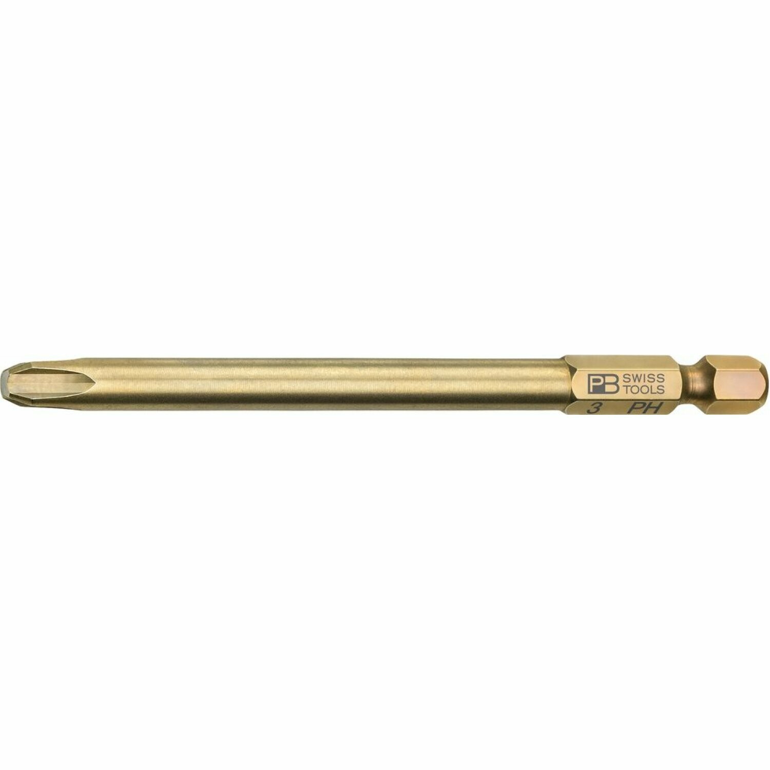 PB Swiss PB E6L.190/3 Long Blade Precision Bits For Phillips Screws,PH3