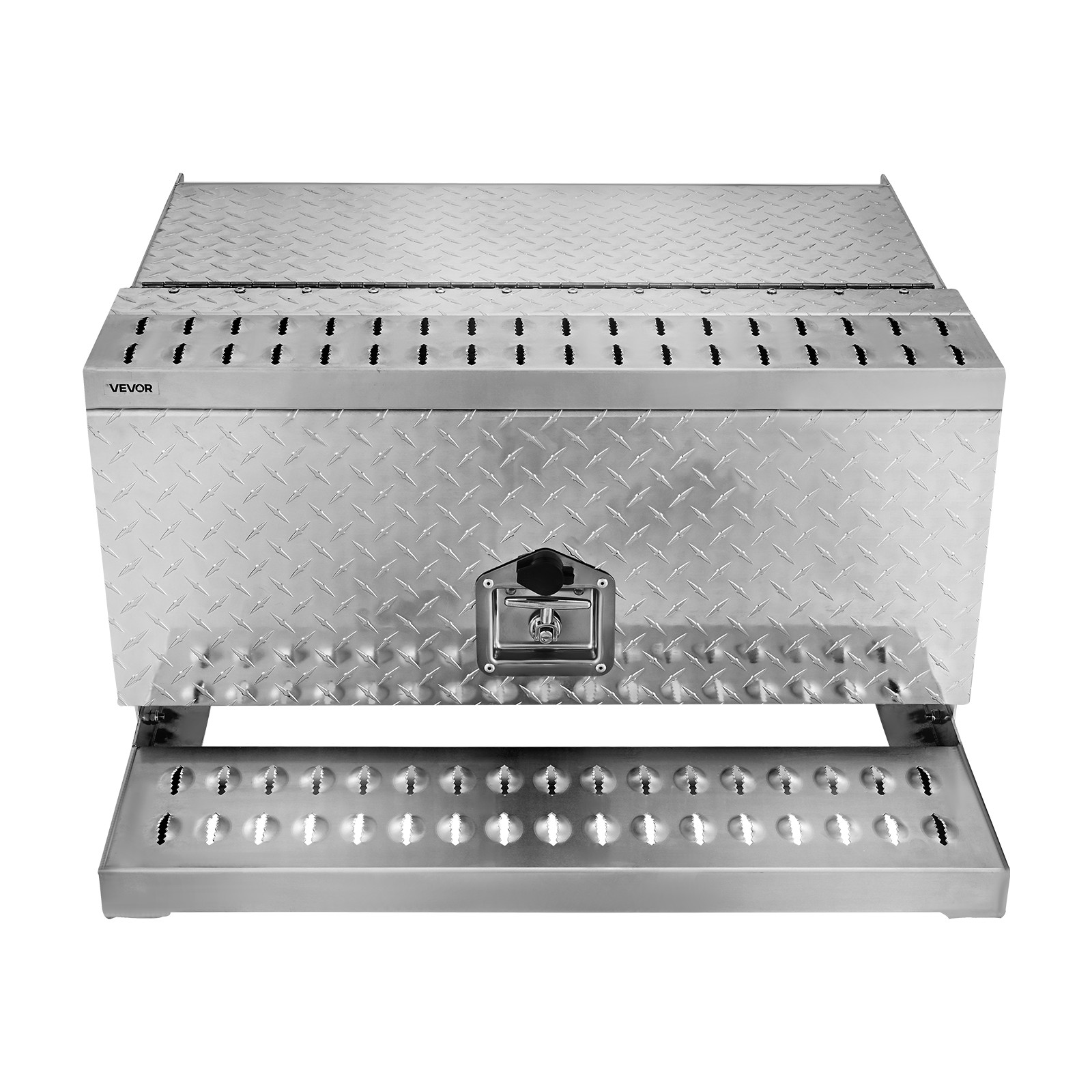 VEVOR Semi-Truck Step Tool Box 30" x 29.5" x 15.8" Heavy Duty Aluminum Toolbox