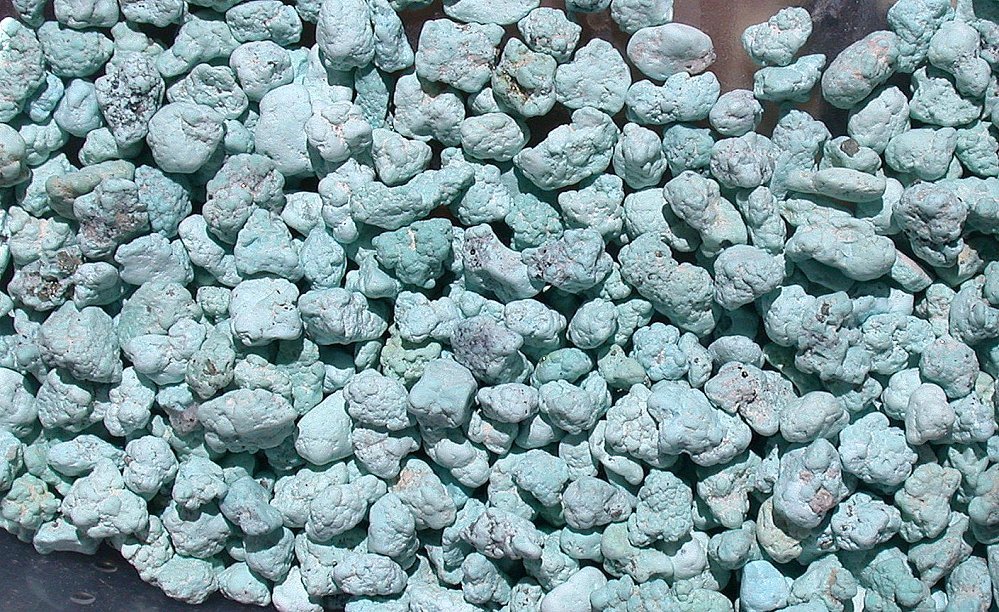 1/2 Ounce Sonoran Baby Blue Small Natural Hard Baby Blue Turquoise Nugget Rough