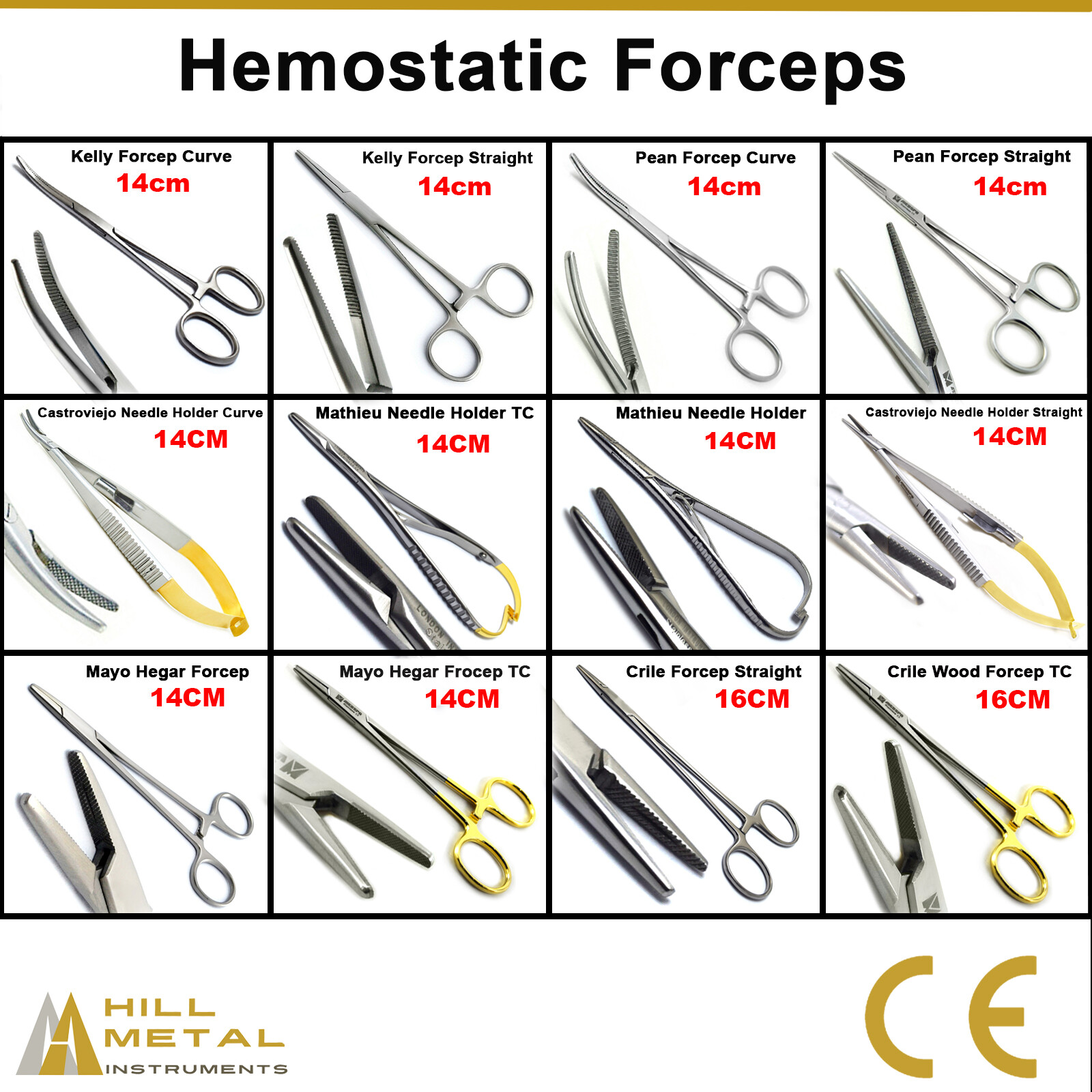 Dental Surgical Needle Holders Hemostatic Forceps Artery Suture Locking Forceps