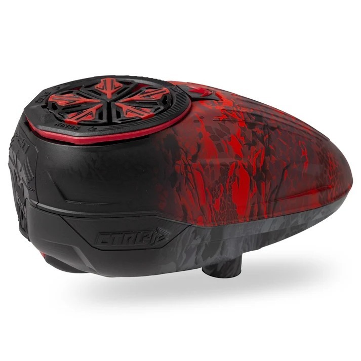 Bunkerkings CTRL 2 Electronic Paintball Loader - Fire Black Highlander