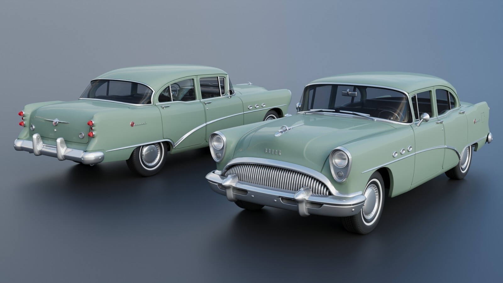 Buick Special 4-Door Sedan 1954 Model Car Kit  3D Printed 1/8 to 1/25 Scale