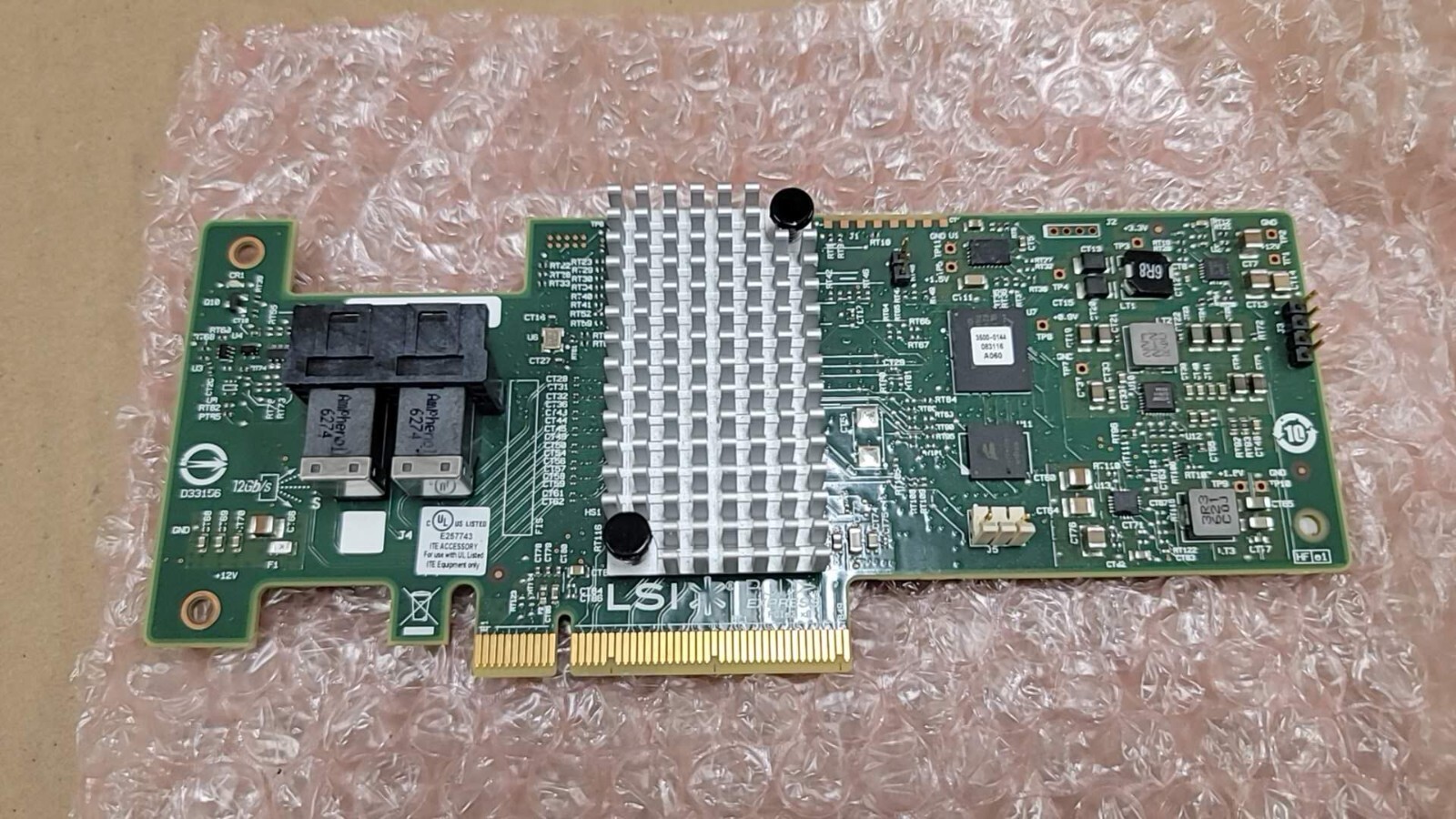 Lenovo IBM x3650 M5 LSI SAS9340-8i 12GB 8-Port RAID 46C9115 46C9112 (no bracket)