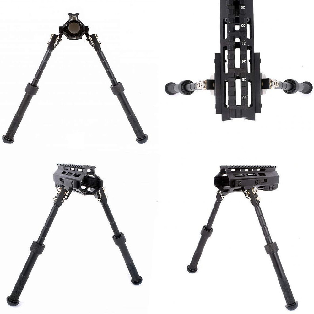 6.5''-9'' Adjustable Mlok Bipod Side Rail Direct Attach Folding Rifle Bipod