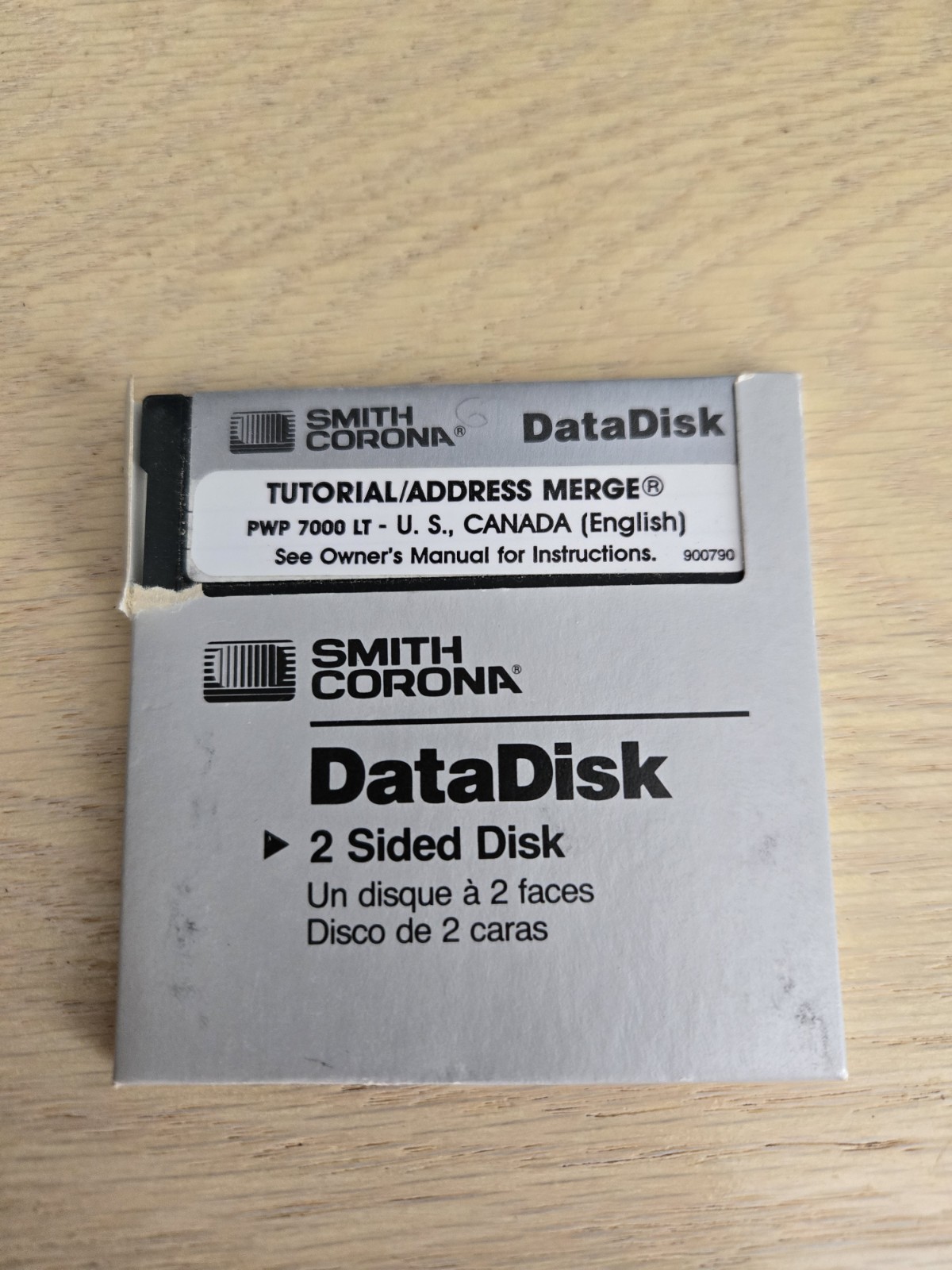 Smith Corona DataDisk Tutorial 2 Sided Disk U.S. Canada English S61838 PWP7000LT
