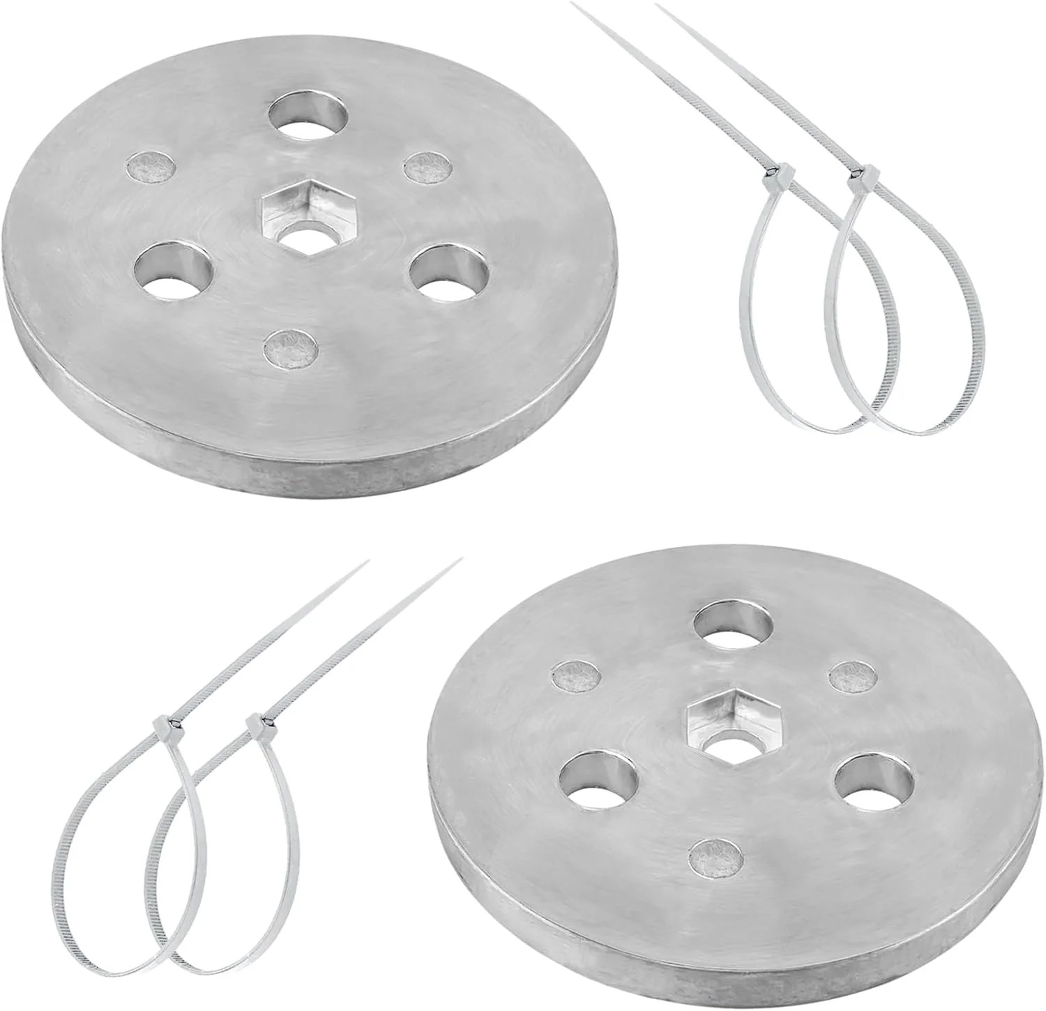 Pool Skimmer Zinc Anode Weight Plate, Anti-Electrolysis Sacrificial Anode, Keep