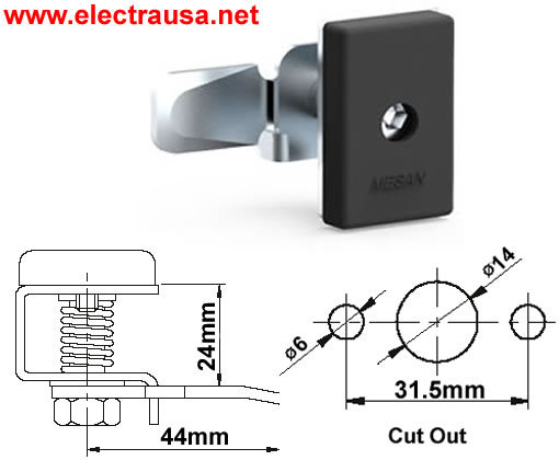 Spring Loaded Lock + 2 Keys # 169.66