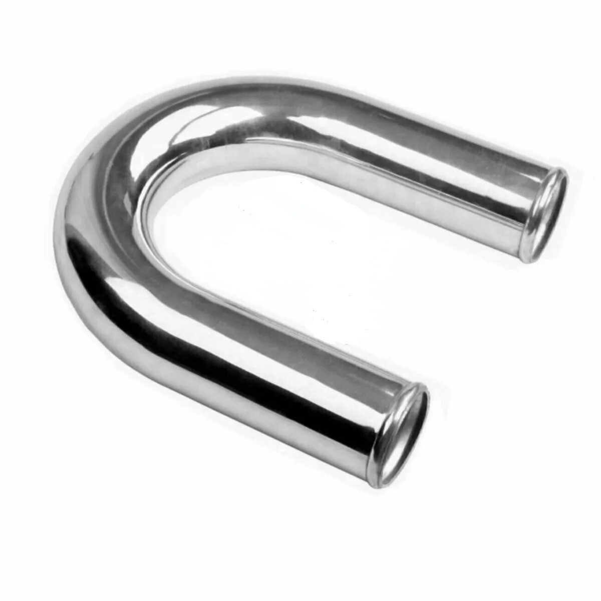 Polished Alloy Induction Pipe 51mm x 180° Degree (Intake) 2" Diameter Elbow