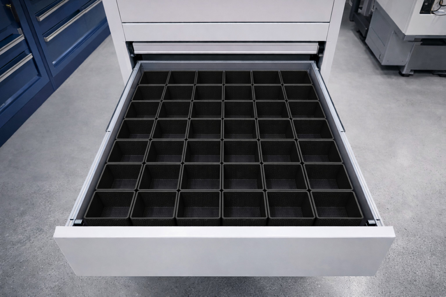 24pc 3x8" Drawer Organizer Bins Modular Storage Hardware Craft Toolbox
