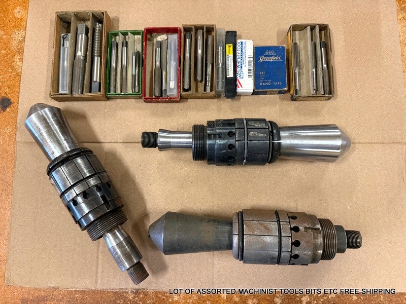 LOT OF ASSORTED MACHINIST TOOLS BITS EXPANDING DIES ETC FREE SHIPPING