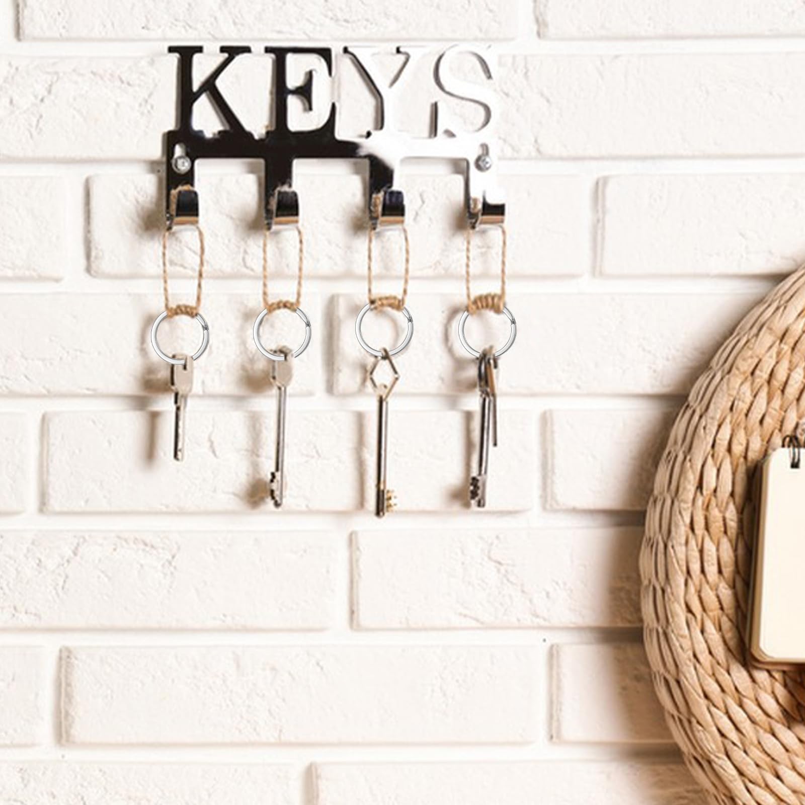 6 Pack Split Rings for Keychains Stainless Steel Key Chain Rings 3 Size 15mm ...
