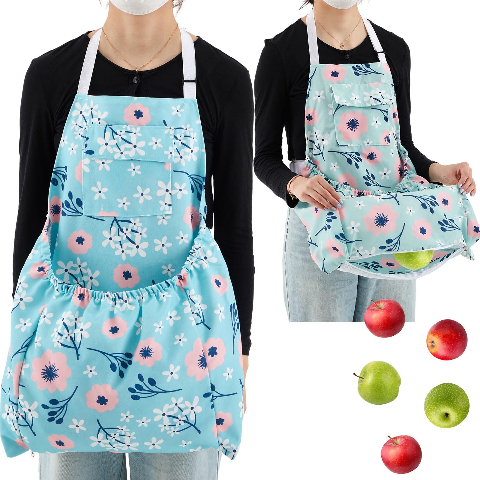 Gardening Apron with Release Pockets Floral Apron for Harvesting 2 PCS