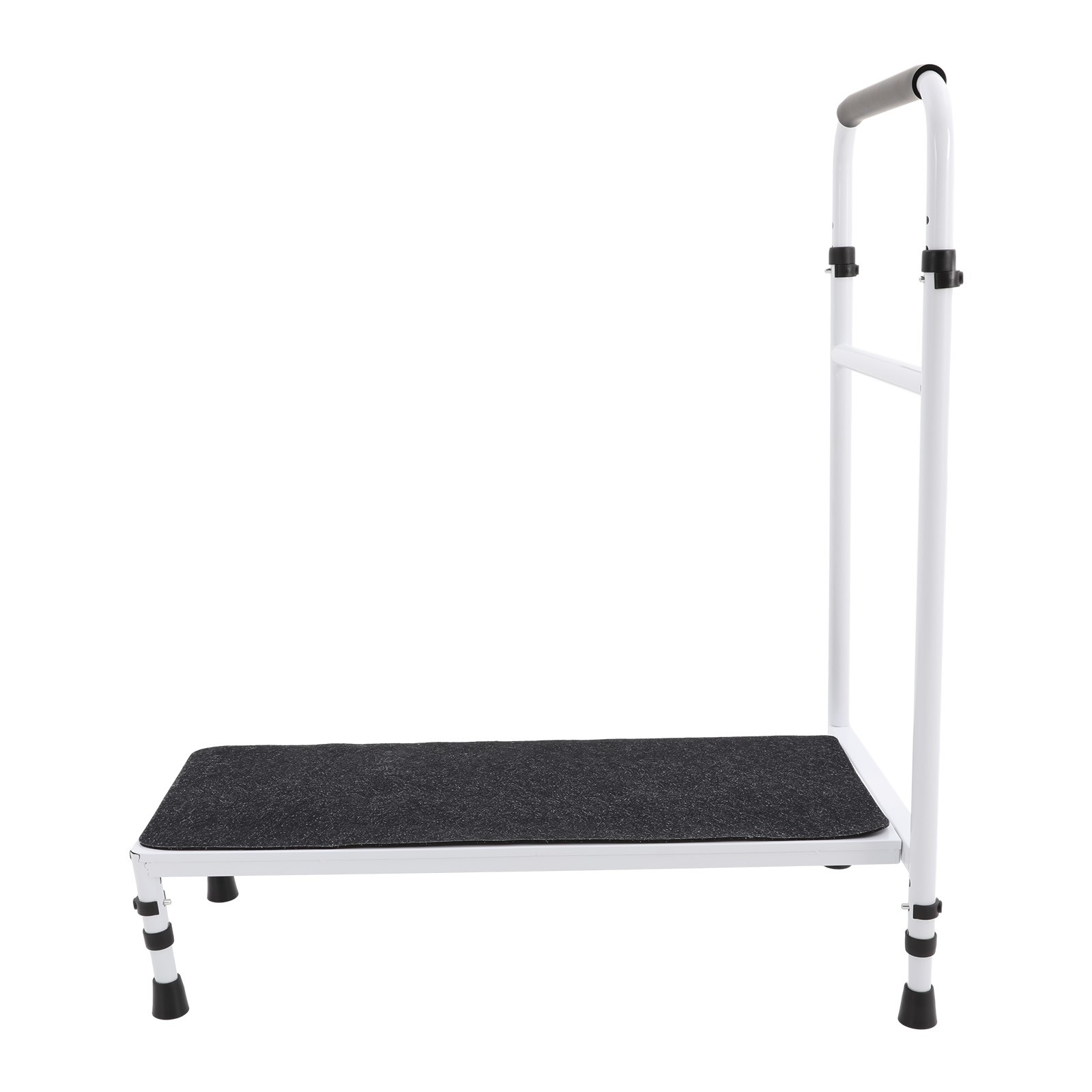 Adjustable Handle Bedside Step Stool 330LBS Anti-slip Senior Mobility Stool