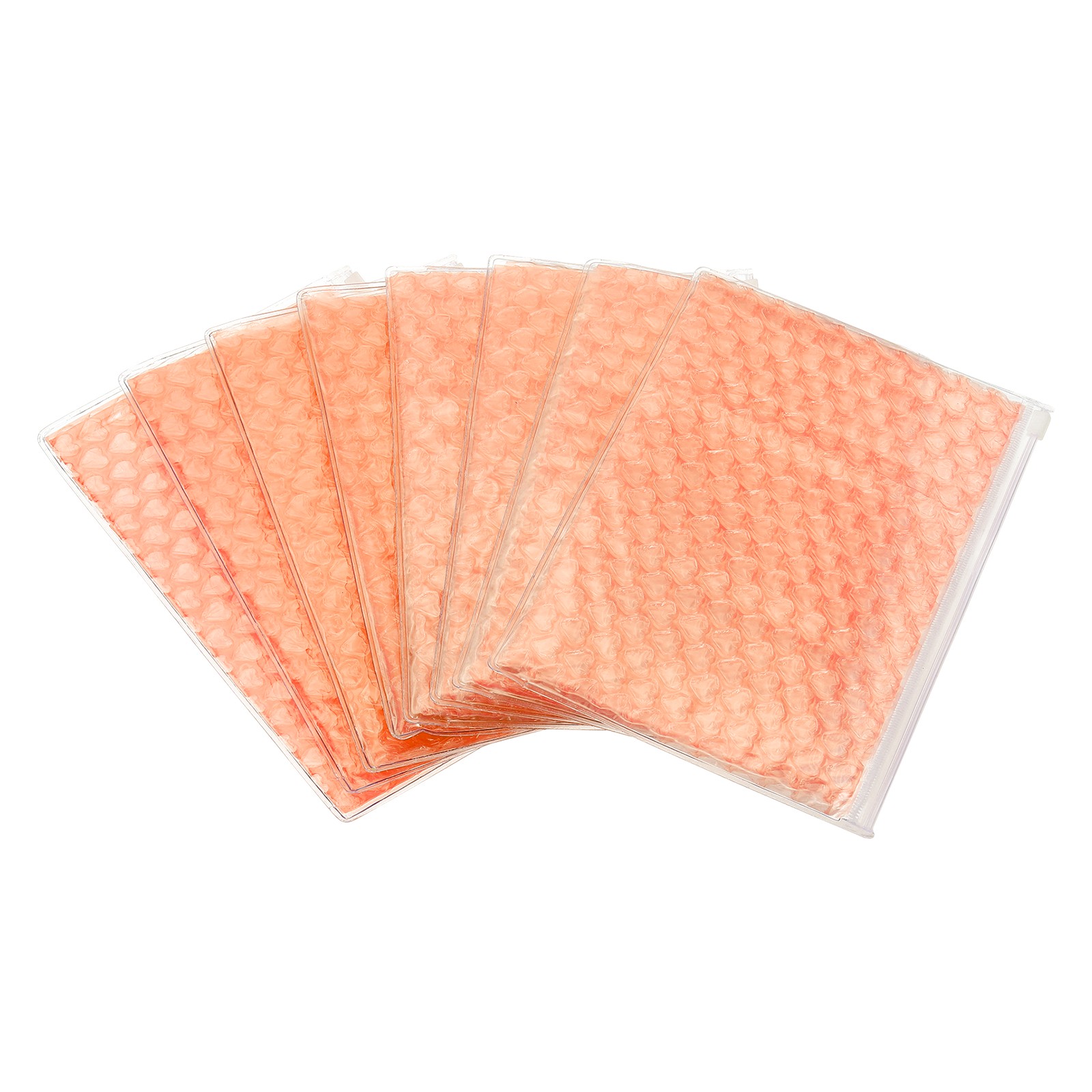 8pcs 6 x 9 Inch Bubble Bags Bubble Wrapping Pouches Zipper Packing Yellow