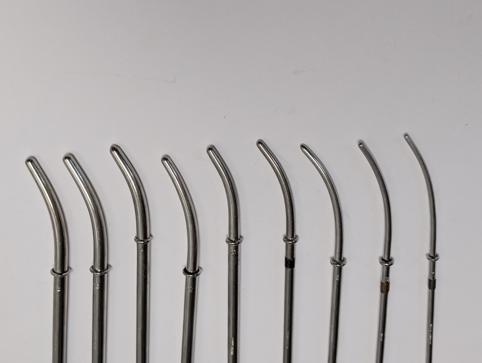9 pcs. WECK Hank Uterine Dilator Double Ended (USED).