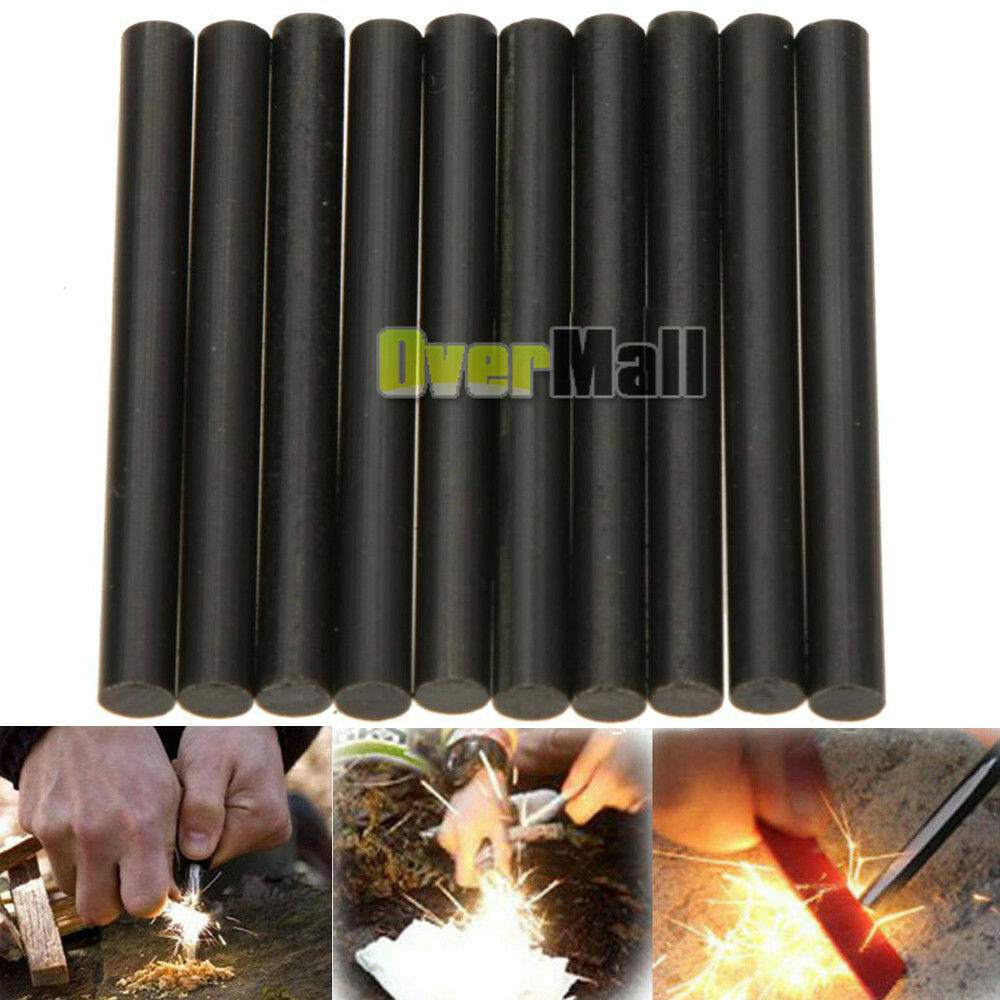 LOT Ferrocerium Ferro Rod Flint Fire Starter Waterproof Outdoor Camping Hiking