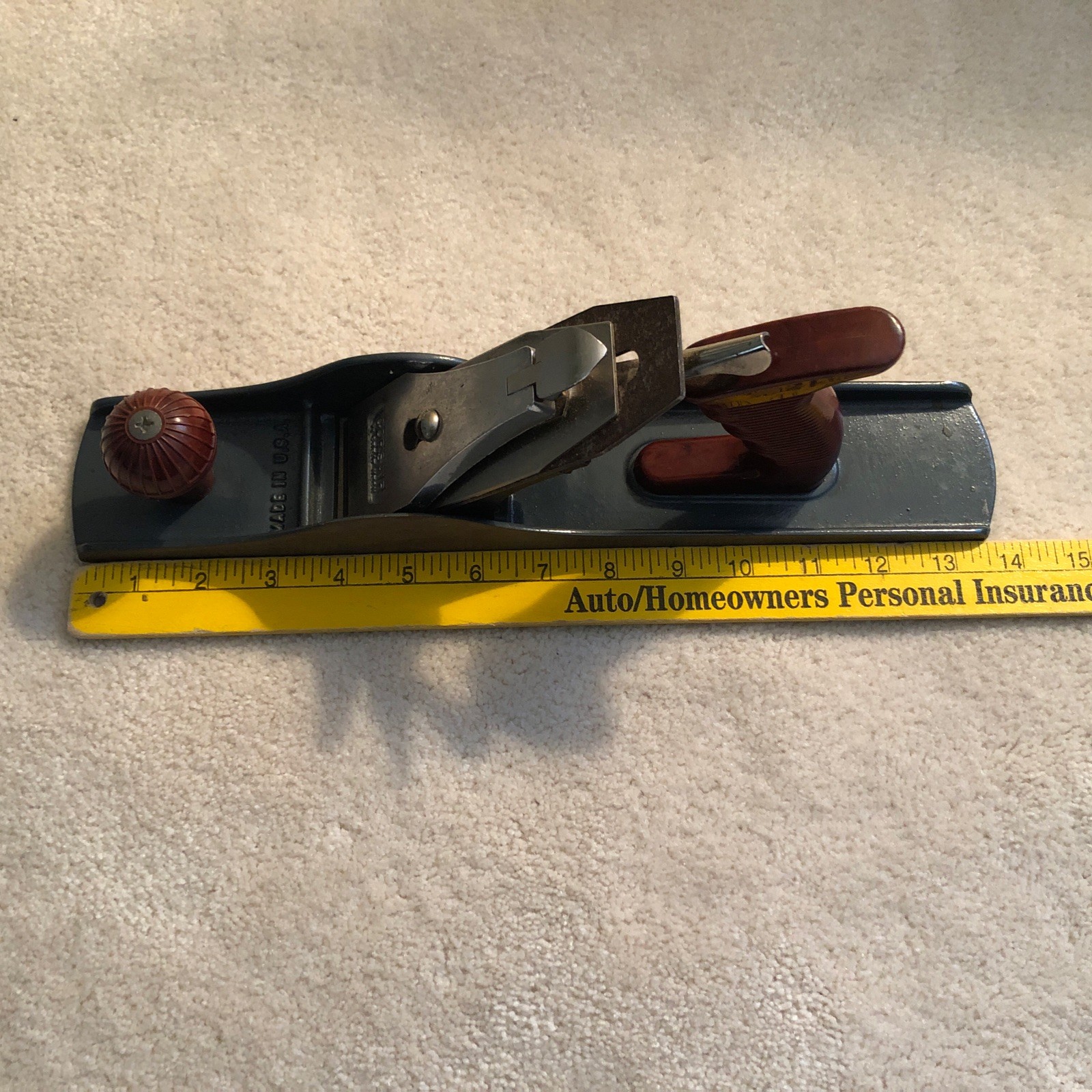 Vintage Corsair Wood Plane Made In USA 14 Inch