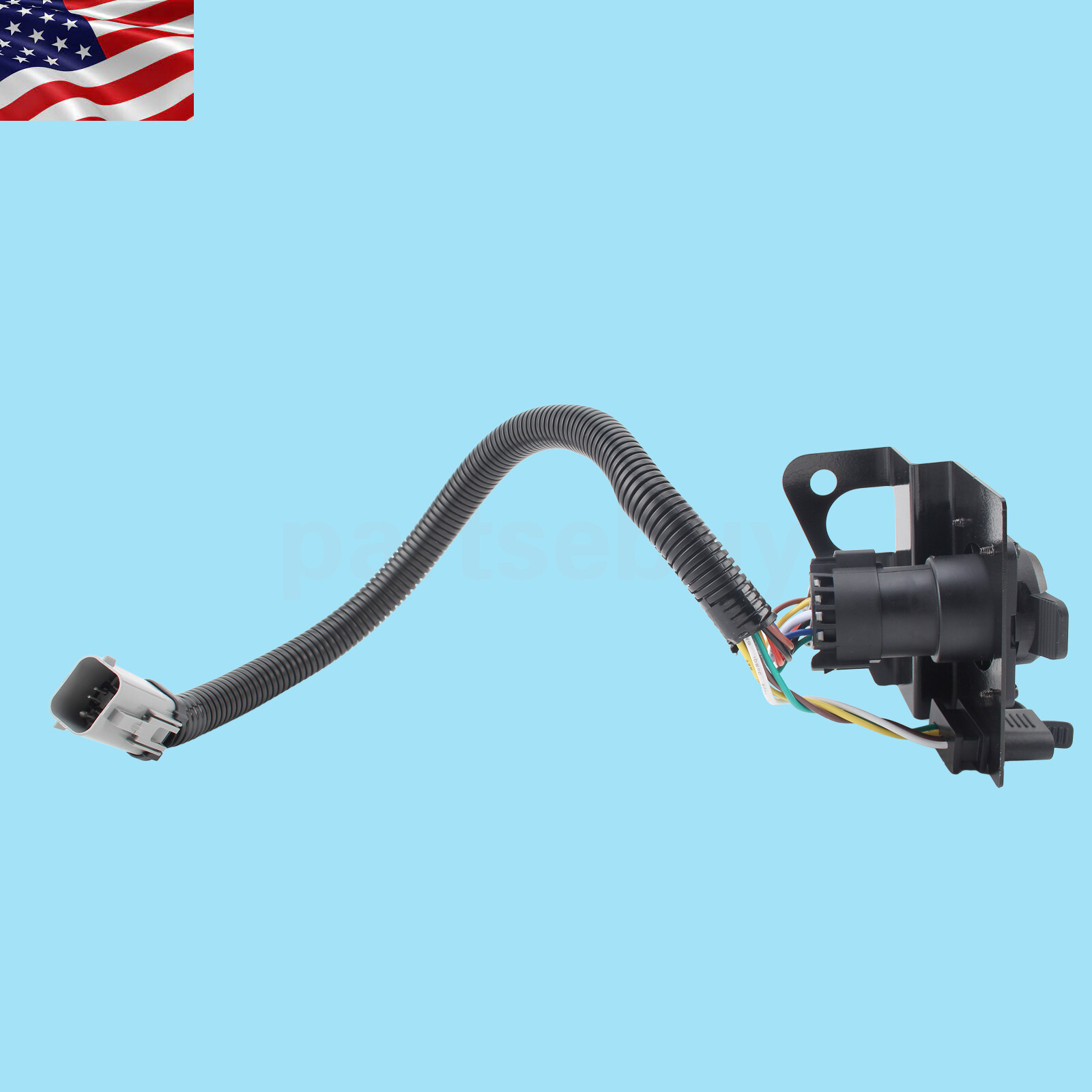 Trailer Tow Wire Harness Plug Connector For 99-01 Ford F250 F350 F450 F550 Super
