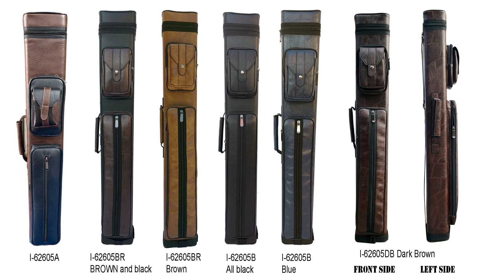 Champion Instroke Pool Cue Cases 4x6 Holds 4 butts 6 shafts 4B6S,I-62605BR Brown