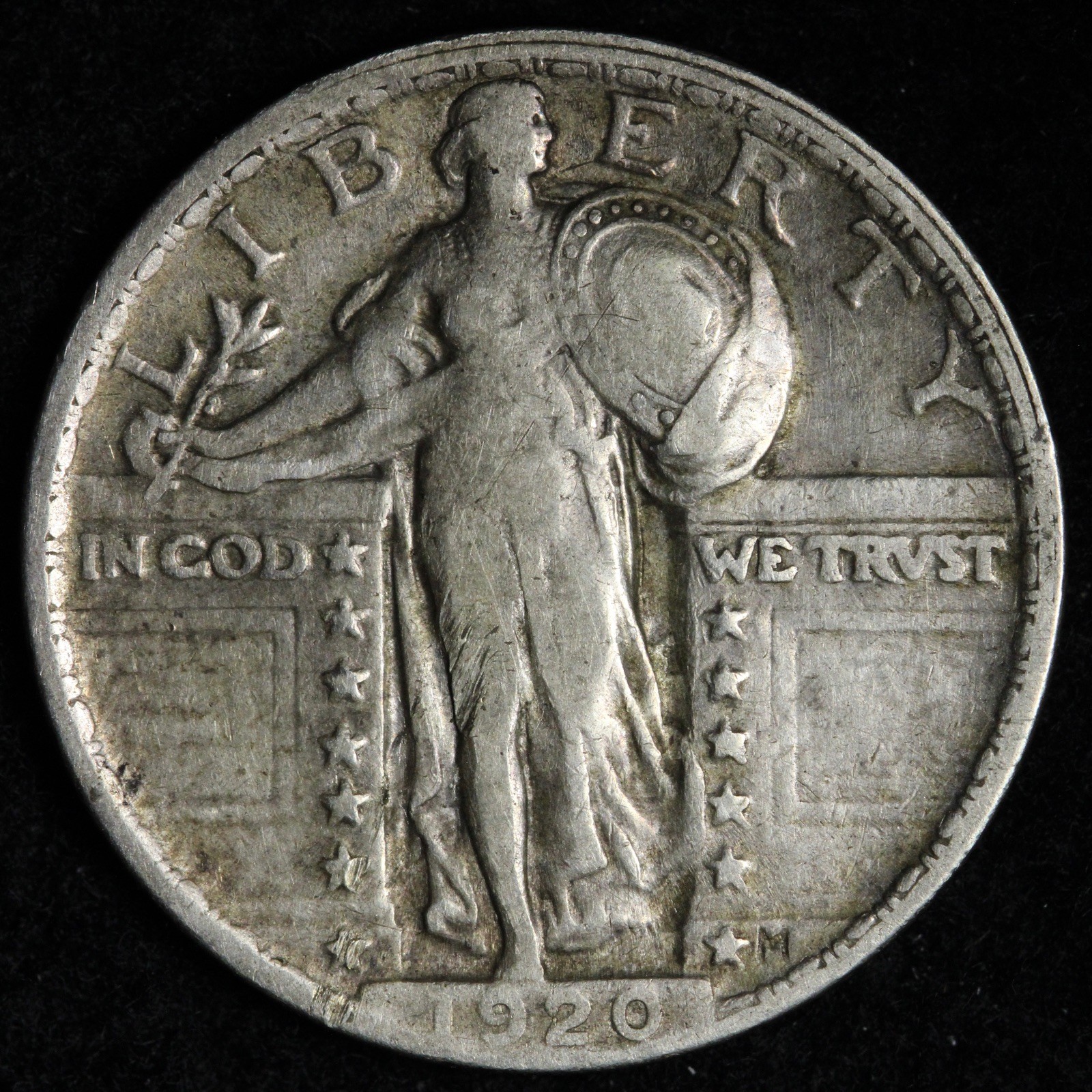 1920 Standing Liberty Silver Quarter XF E344 DZNM