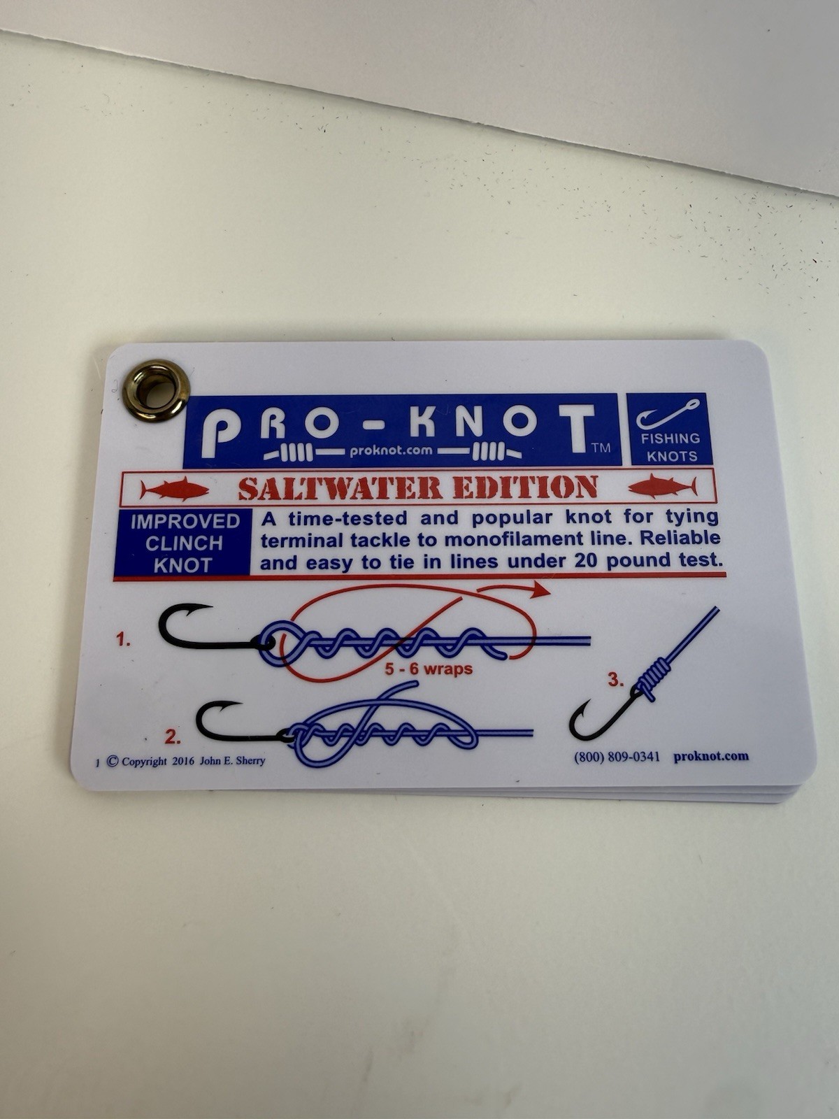 Pro-Knot Fishing Knots - Waterproof Knot Cards with 12 Best Fishing Knots
