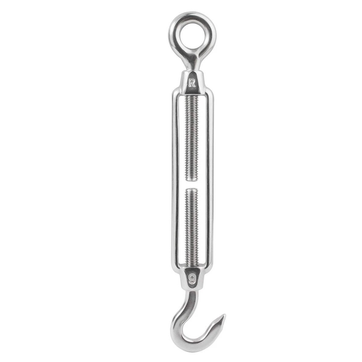 M6 1/4 inch Turnbuckles Hook 304 Stainless Steel Turnbuckle Heavy Duty Wire R