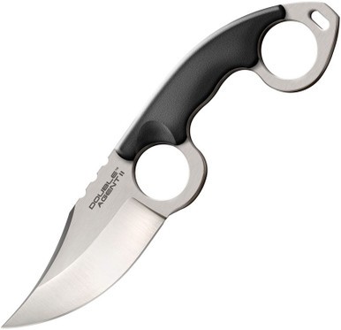 COLD STEEL DOUBLE AGENT II PLAIN EDGE / 7-5/8" OVERALL / 3" BLADE / AUS8A / 4-5