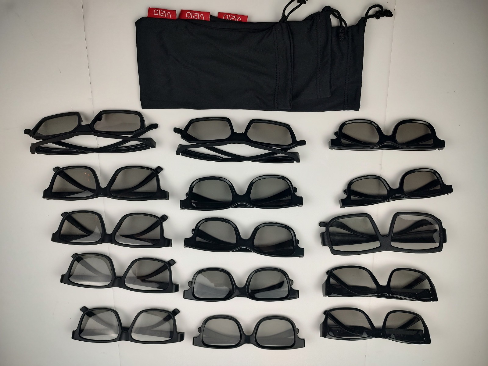 Lot of 15 3D Glasses Various Real D, Vizio, AMC  Adult Size Movie Theater