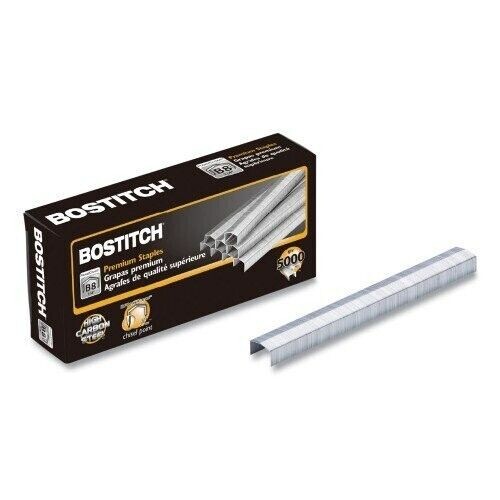 Bostitch B8 PowerCrown Premium Staples, 5000 Count,  1/4" Chisel Point BRAND NEW