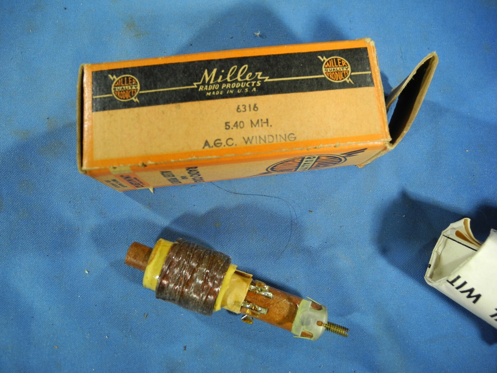 NOS NIB Miller No. 6316 5.4 MH. A.G.C. Winding  (Free & Fast Shipping!)