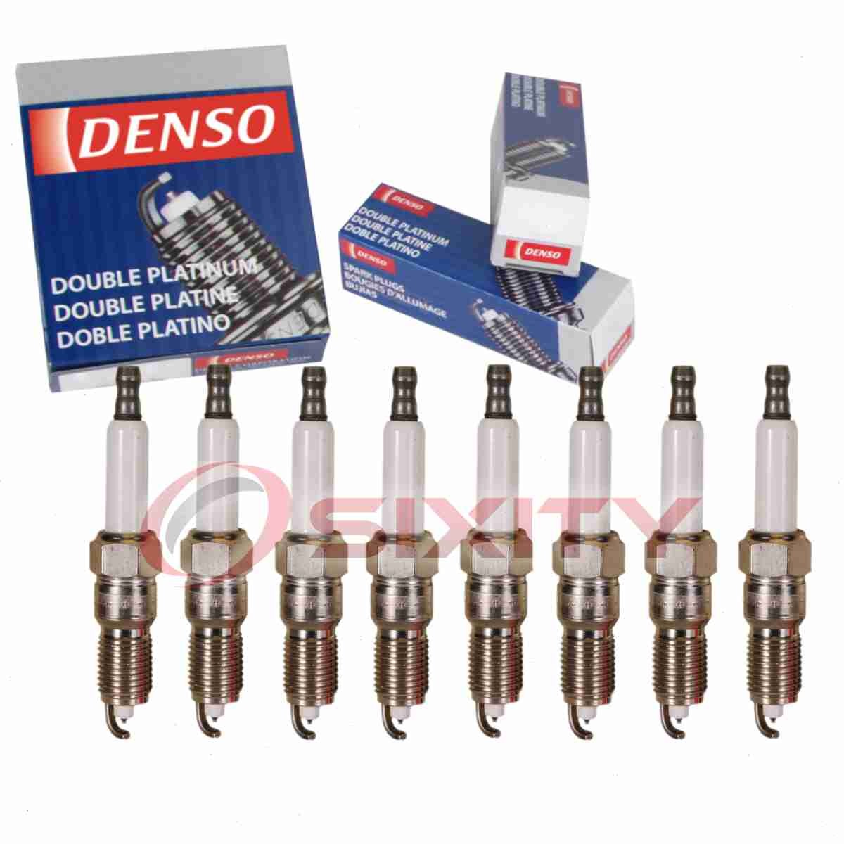 8 pc Denso Platinum Long Life Spark Plugs for 2015-2016 Chevrolet Silverado nh