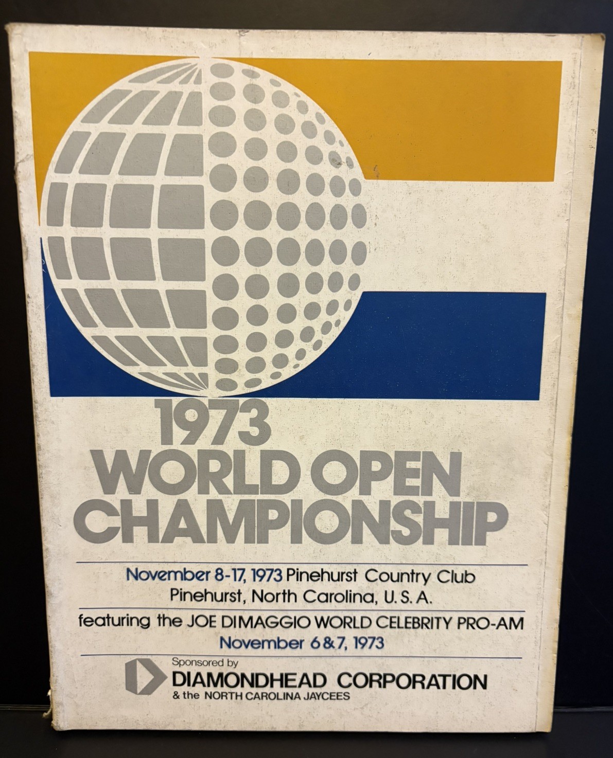 1973 World Open Championship Souvenir Program Pinehurst #2