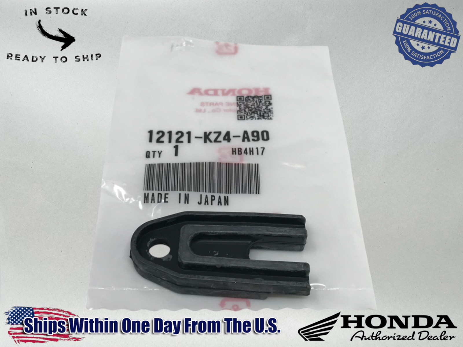 Honda OEM Power valve Cover Seal Gasket 12121-KZ4-A90 - FITS 2000-04 CR125R