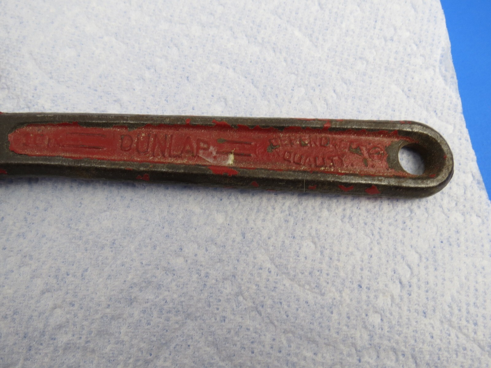 DUNLAP 10” PIPE WRENCH MADE IN USA VINTAGE